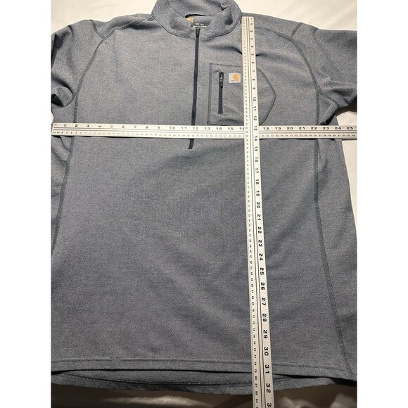 Carhartt Force Shirt Mens 2XL Tall Base Layer Midweight 1/4 Zip Workwear Utility - Picture 6 of 10
